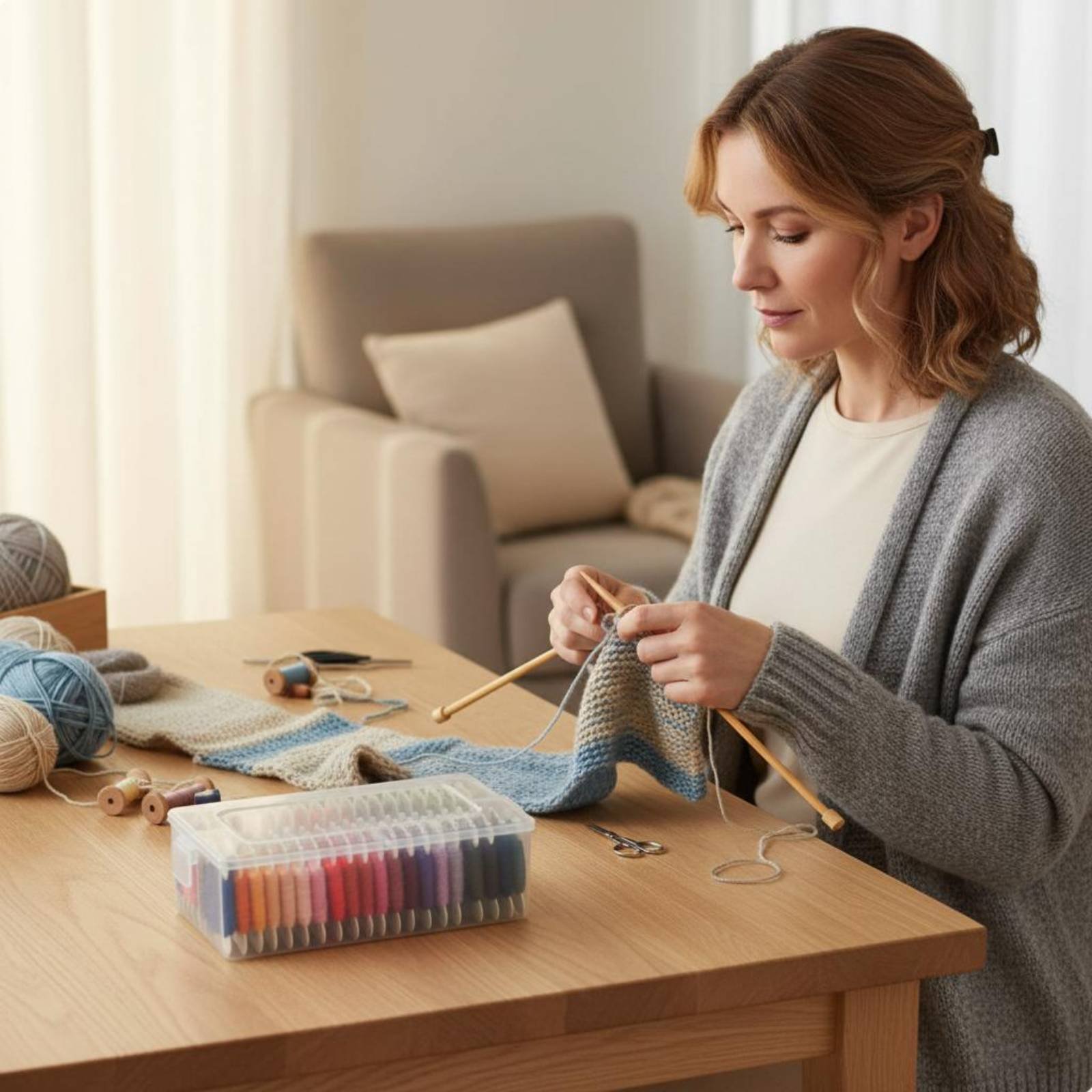 Embroidery Kit Set - ชุดด้ายเย็บปักถักร้อย ชุดไหมปักหลากสี ชุดเส้นใยสีสันสดใส อุปกรณ์งานฝีมือ