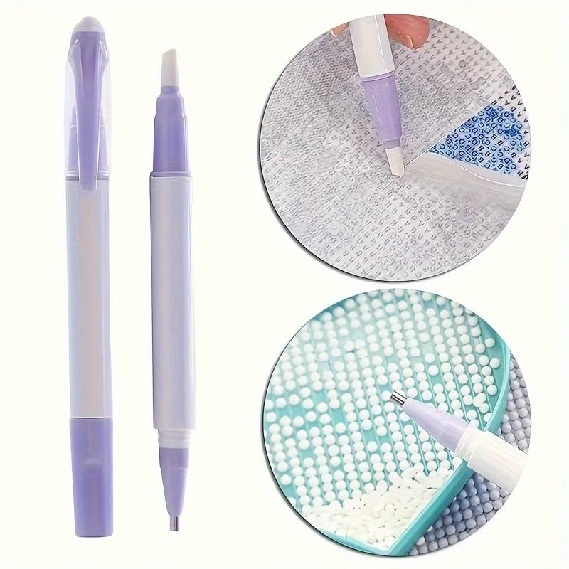 Embroidery Needle Pen - เครื่องมือถอดฟิล์มสำหรับงานเพชรปัก, ฟิล์มป้องกันฝุ่นสำหรับงานเพชรปัก, เครื่องตัดกระดาษเซรามิก - ใช้ได้สองแบบ, ปากกาแต้มเพชร