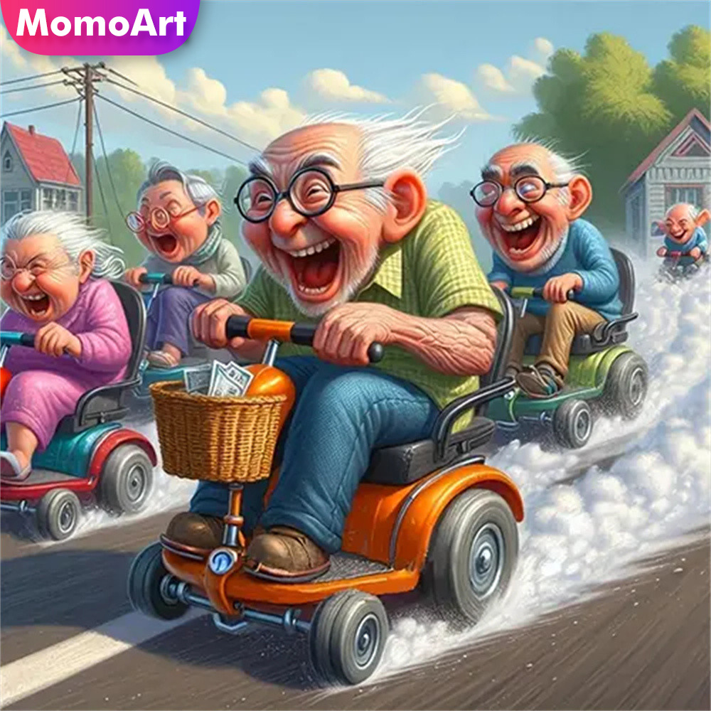 Embroidery Kit Set - Momoart 5D DIY เพชรโมเสค Old Man