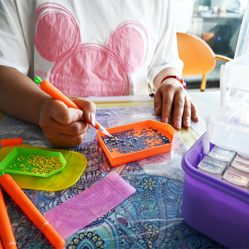 อุปกรณ์ปักเพชรกล่องลูกปัดปากกา - Embroidery Bag บทวิจารณ์และราคา