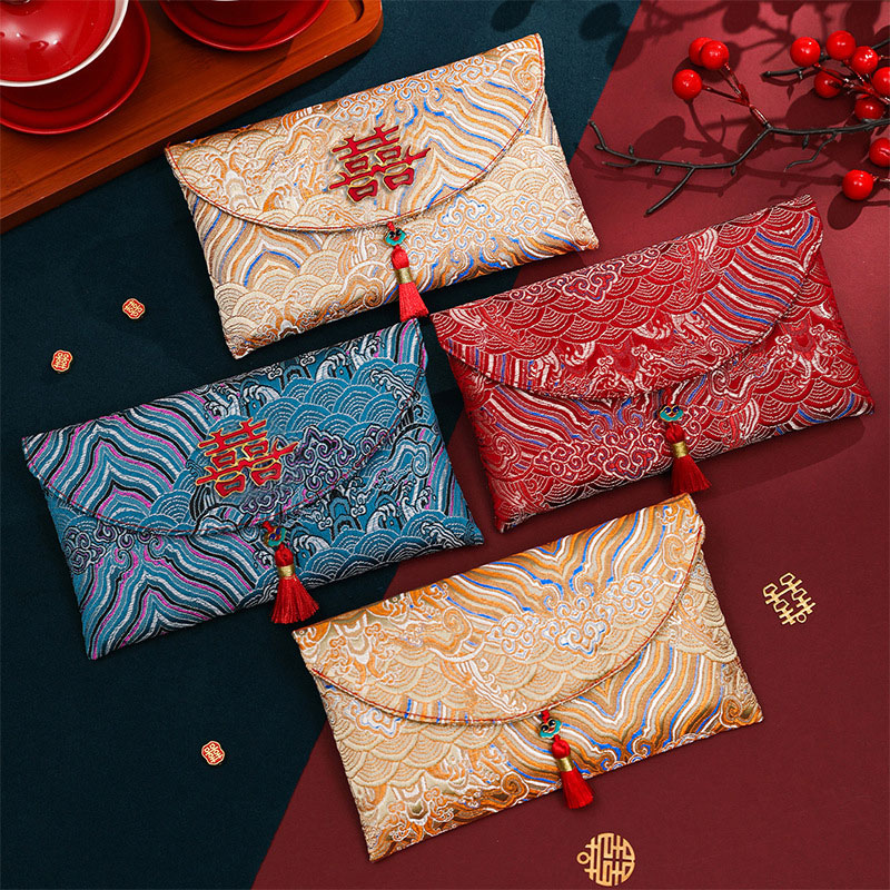 ถุงผ้าปักลายโบรเคด 2 ชิ้น สำหร - Embroidery Bag บทวิจารณ์และราคา