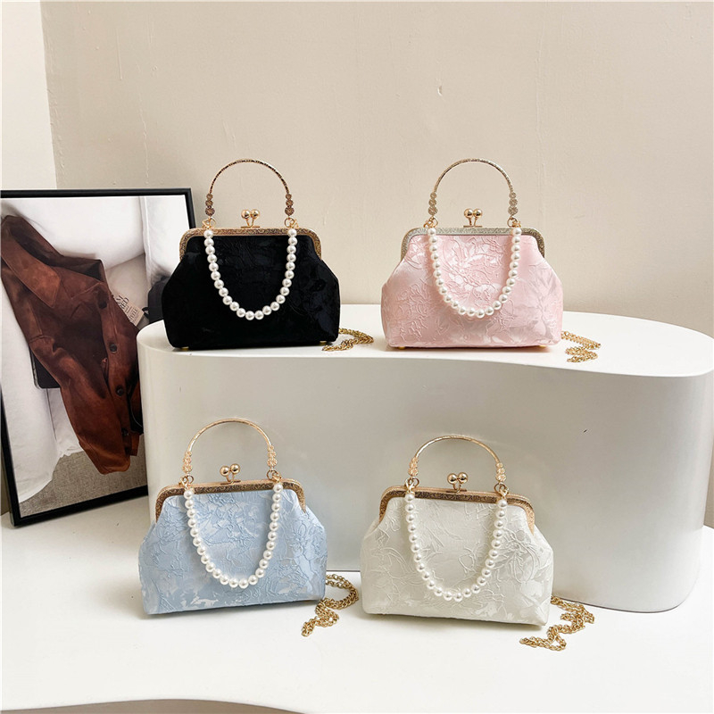 วินเทจคลาสสิกลูกไม้กระเป๋ามุกเ - Embroidery Frame บทวิจารณ์และราคา