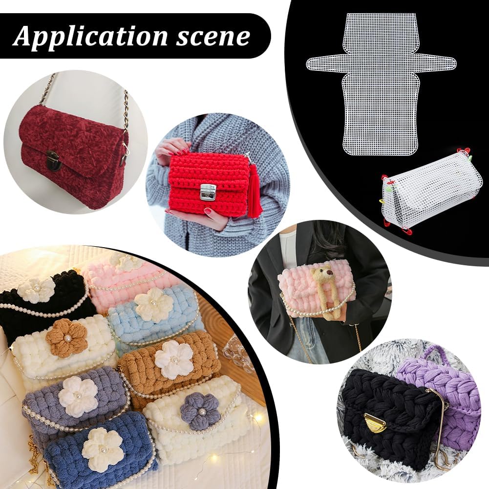 แผ่นผ้าใบตาข่ายพลาสติก 1-4 ชิ้ - Embroidery Bag บทวิจารณ์และราคา