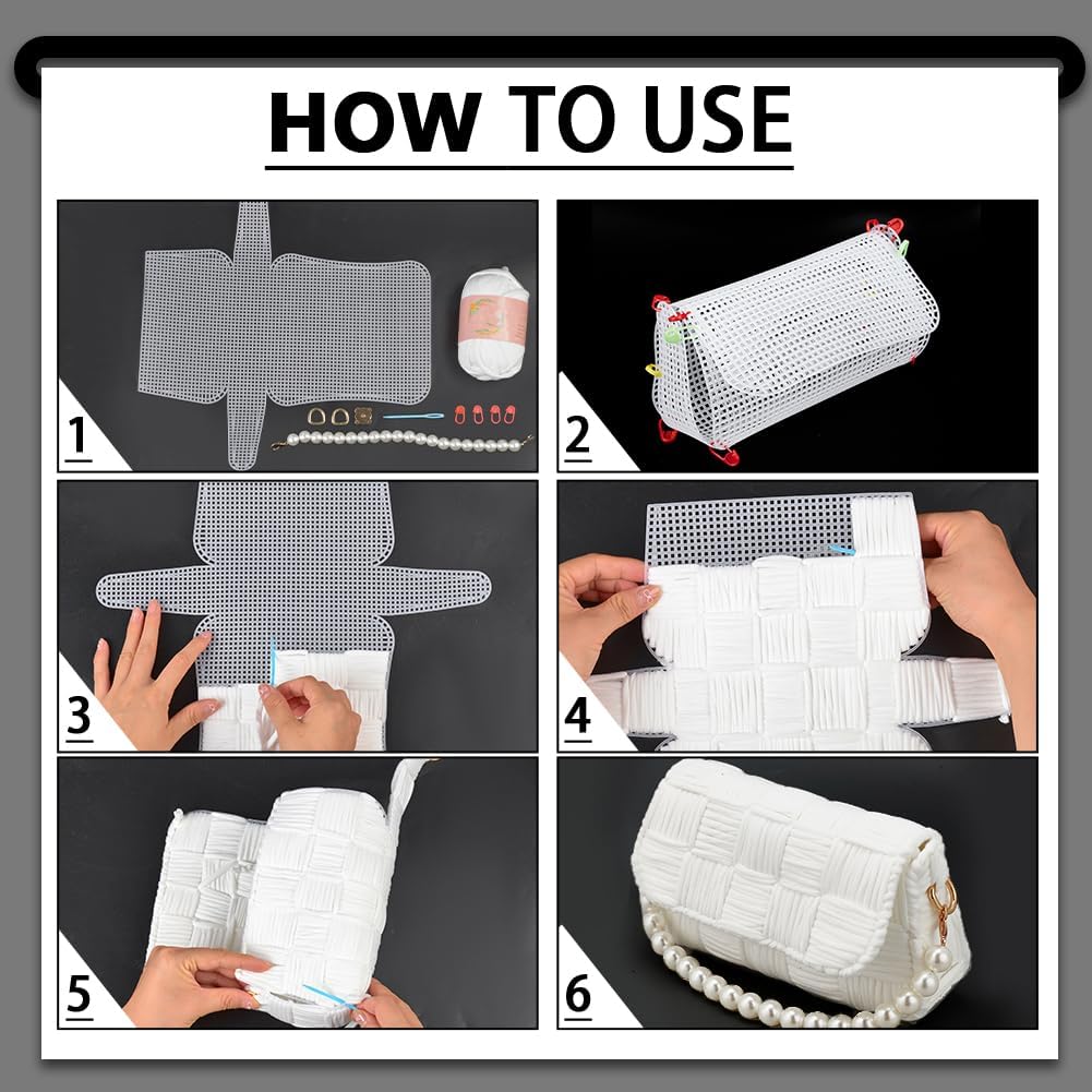 แผ่นผ้าใบตาข่ายพลาสติก 1-4 ชิ้ - Embroidery Bag บทวิจารณ์และราคา