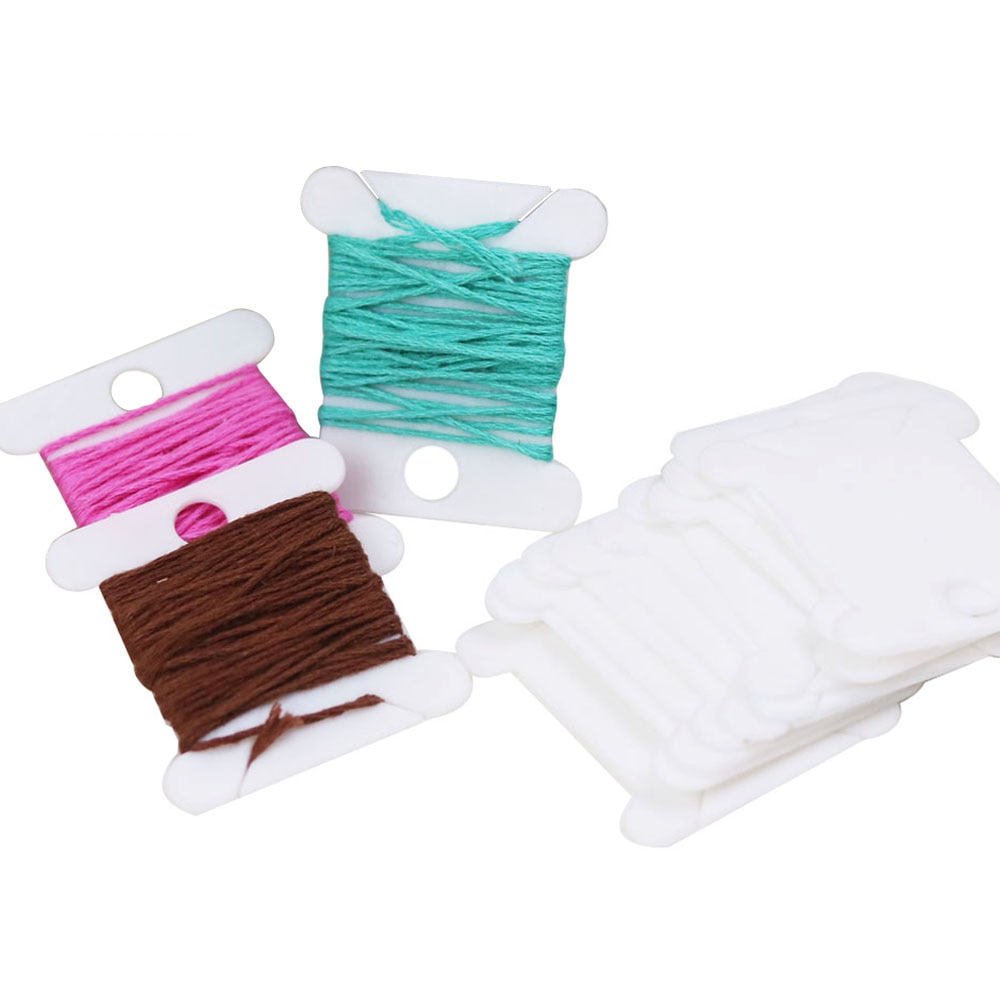 30 ชิ้นพลาสติกไหมขัดฟัน Bobbin - Embroidery Tas บทวิจารณ์และราคา