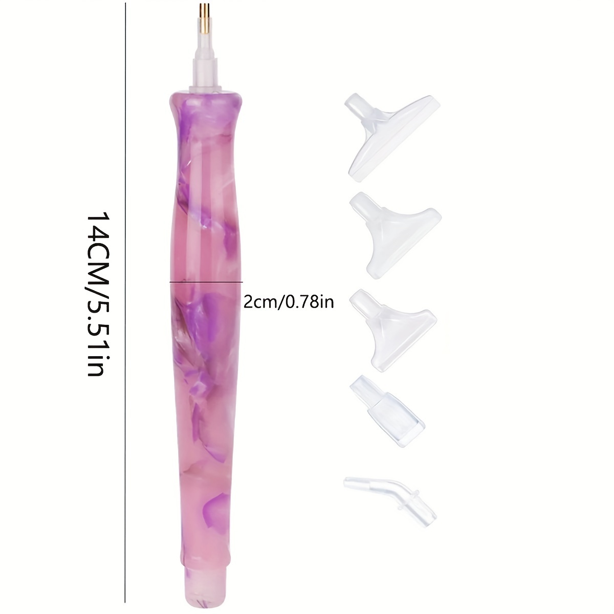 หัวปากกาเรซิ่นหลากสีแบบสุ่ม 1  - Embroidery Needle Pen บทวิจารณ์และราคา