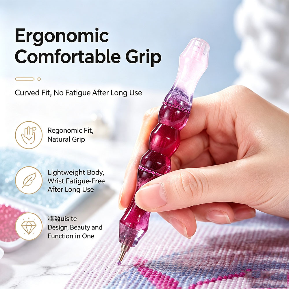 ปากกาเพชรเรซิ่น DIY แบบใหม่ พร - Embroidery Needle Pen บทวิจารณ์และราคา