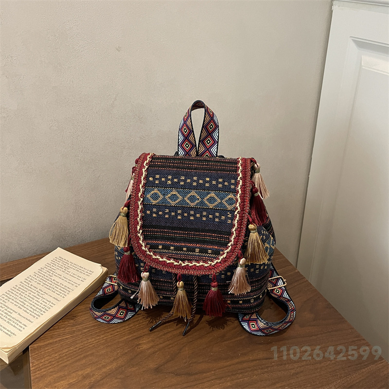 กระเป๋าเป้สะพายหลังผู้หญิงรุ่น - Embroidery Frame บทวิจารณ์และราคา