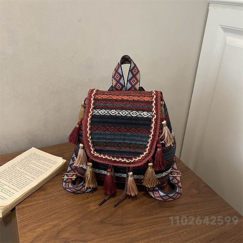 กระเป๋าเป้สะพายหลังผู้หญิงรุ่น - Embroidery Frame บทวิจารณ์และราคา