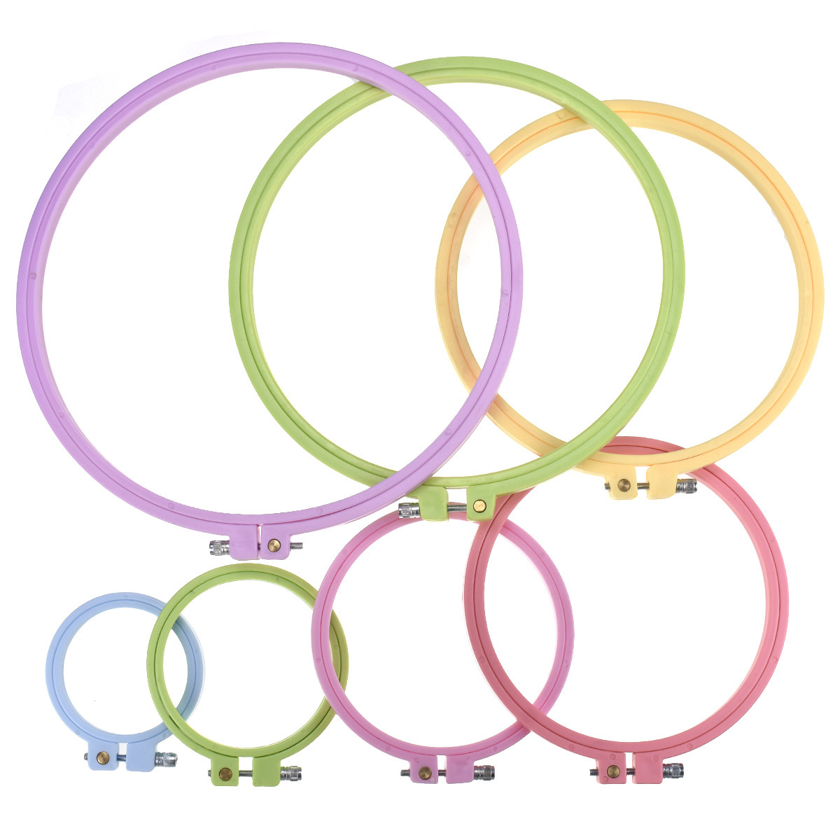 ห่วงปักผ้าพลาสติกขนาด 7-25 ซม. - Embroidery Frame บทวิจารณ์และราคา