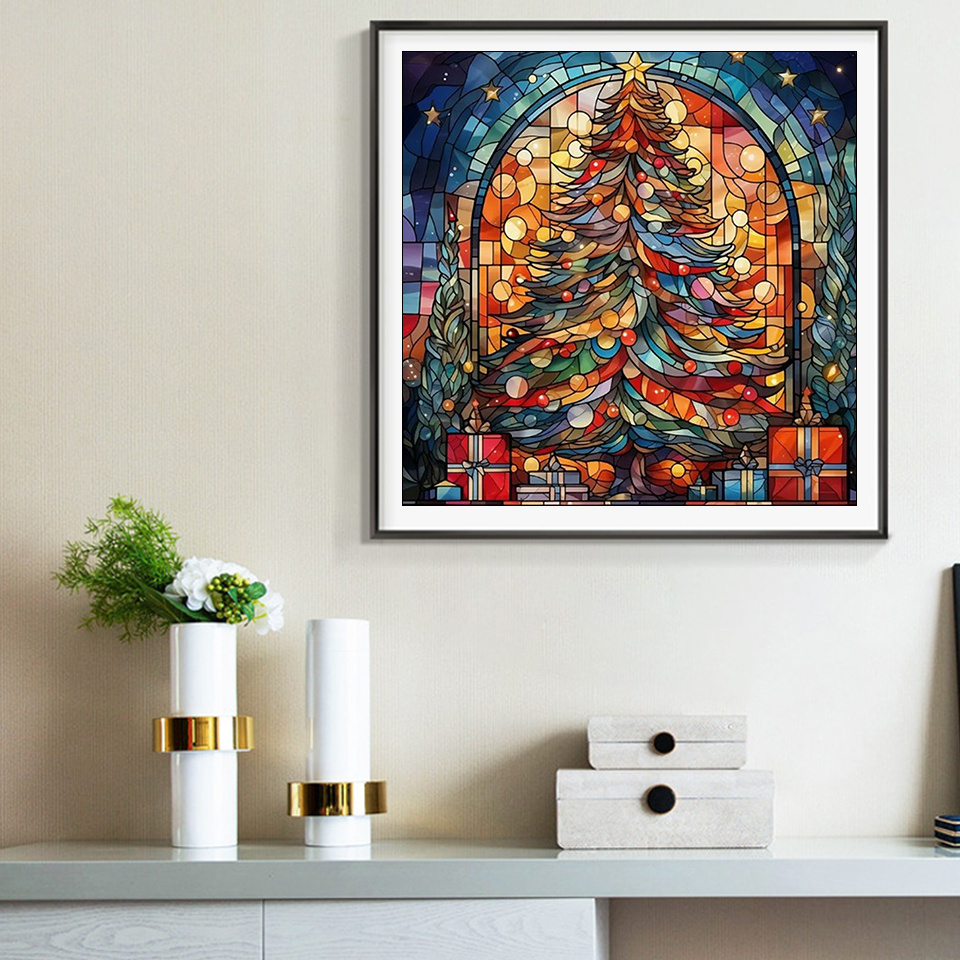 Evershine ภาพวาดภูมิทัศน์ DIY  - Embroidery Xmas บทวิจารณ์และราคา