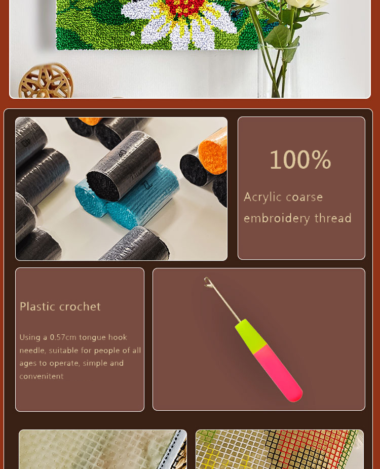 ชุดอุปกรณ์งานฝีมือปักผ้าลายกุญ - Printed Embroidery Kit บทวิจารณ์และราคา