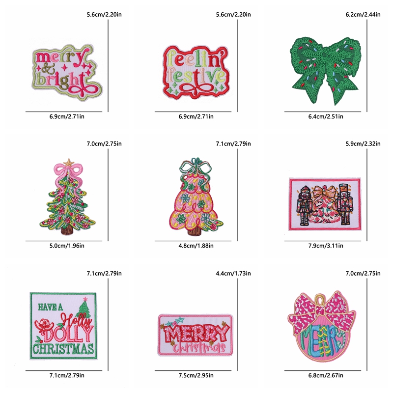 แพทช์ปักลายคริสต์มาส/ตัวอักษร  - Embroidery Xmas บทวิจารณ์และราคา