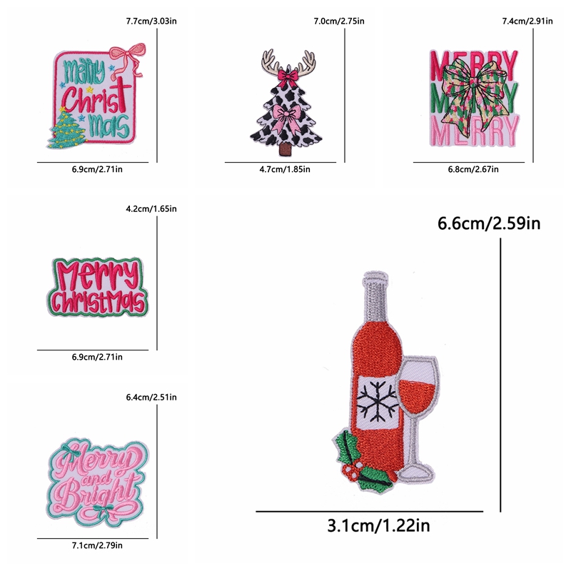 แพทช์ปักลายคริสต์มาส/ตัวอักษร  - Embroidery Xmas บทวิจารณ์และราคา