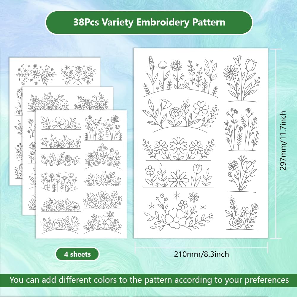 กระดาษรองปักลายดอกไม้แบบละลายน - Water Soluble Stabilizer บทวิจารณ์และราคา