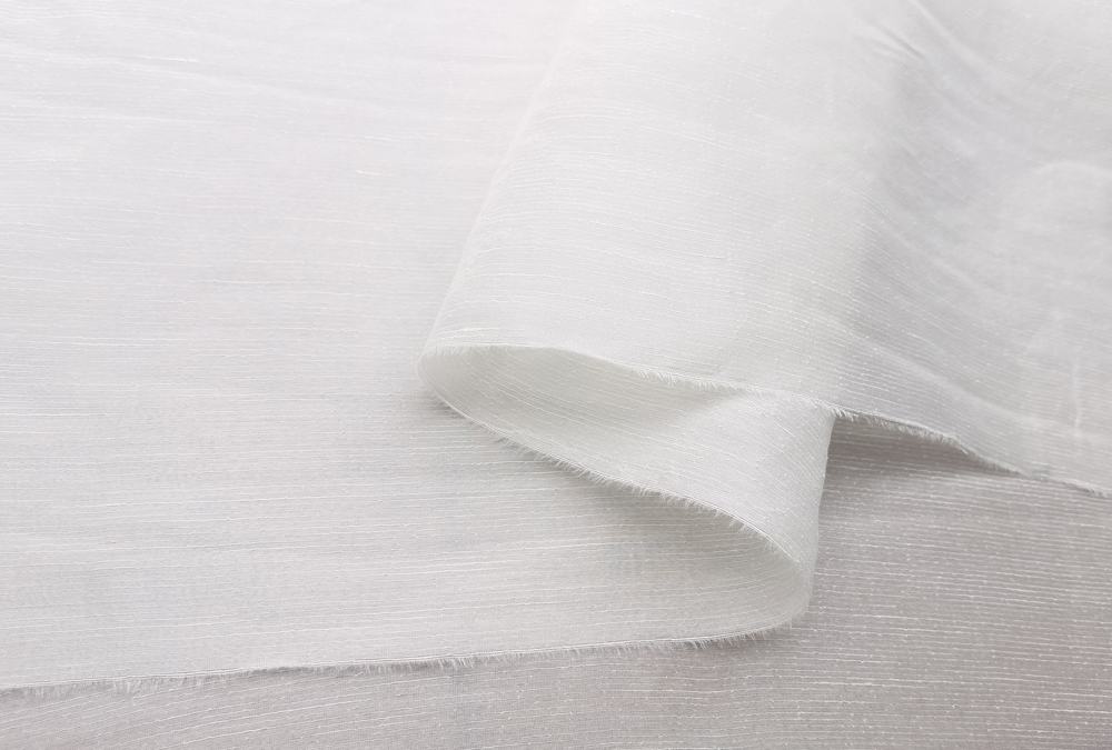ผ้าไหมมัลเบอร์รี่ผสมลินิน กว้า - Linen Fabric Natural บทวิจารณ์และราคา