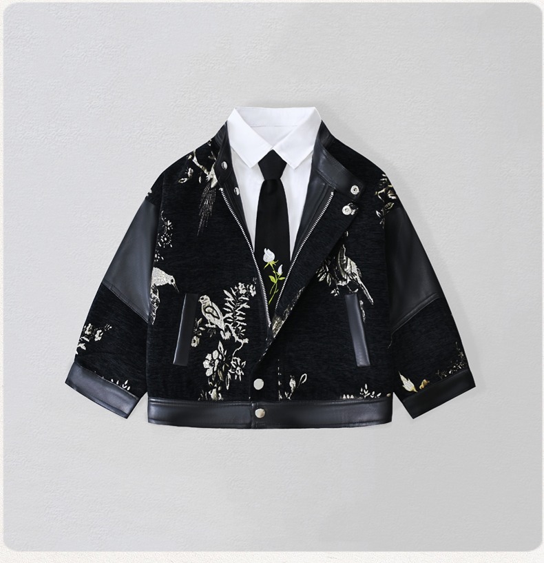 เสื้อแจ็คเก็ตหนัง PU ปักลายมอเ - Embroidery Wedding บทวิจารณ์และราคา