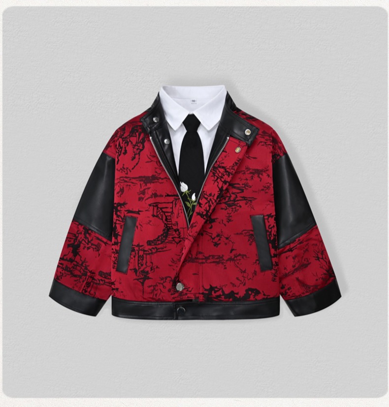 เสื้อแจ็คเก็ตหนัง PU ปักลายมอเ - Embroidery Wedding บทวิจารณ์และราคา