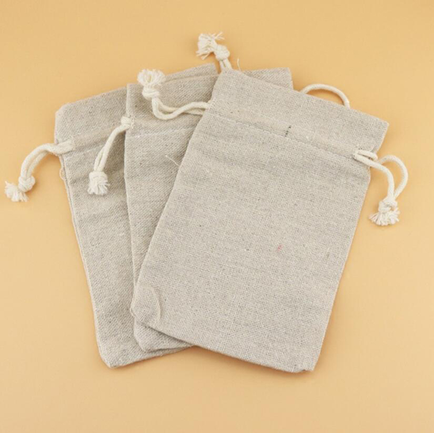 50PCS ผ้าลินินกระเป๋าสตางค์กระ - Linen Fabric Natural บทวิจารณ์และราคา