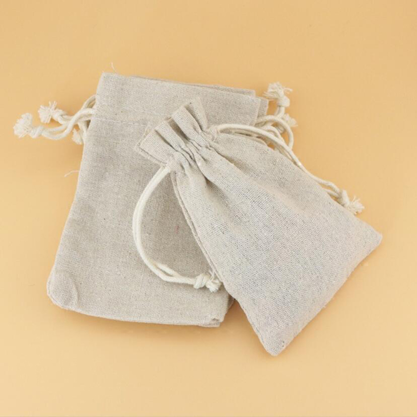 50PCS ผ้าลินินกระเป๋าสตางค์กระ - Linen Fabric Natural บทวิจารณ์และราคา