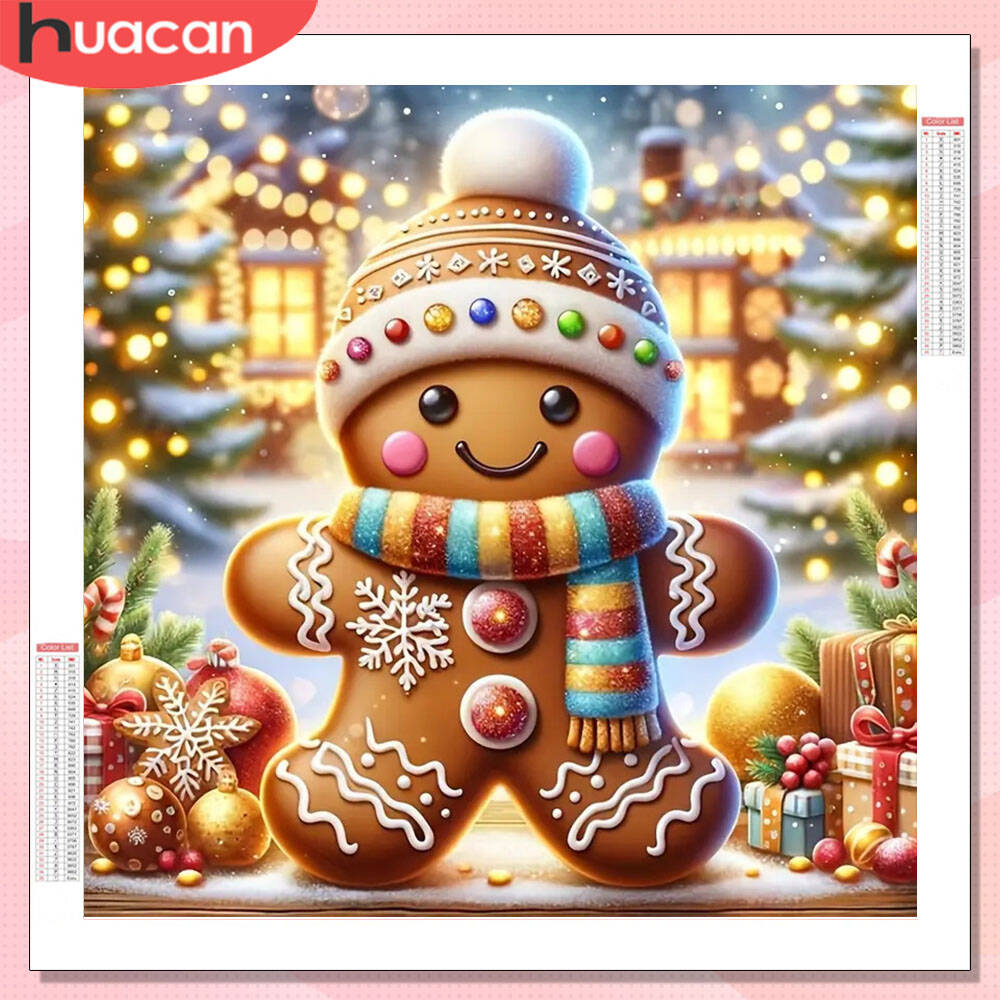 ชุดภาพปักเพชร HUACAN แบบเต็มรู - Embroidery Xmas บทวิจารณ์และราคา
