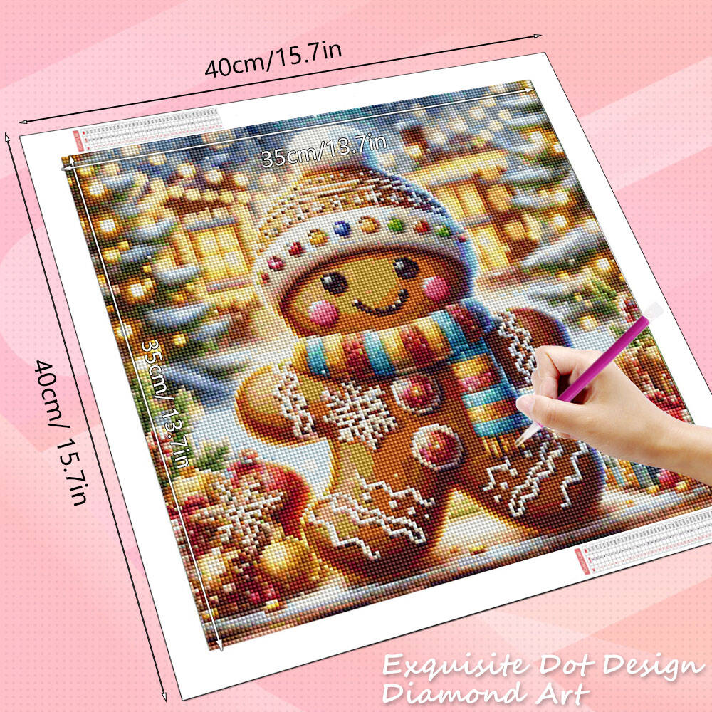 ชุดภาพปักเพชร HUACAN แบบเต็มรู - Embroidery Xmas บทวิจารณ์และราคา