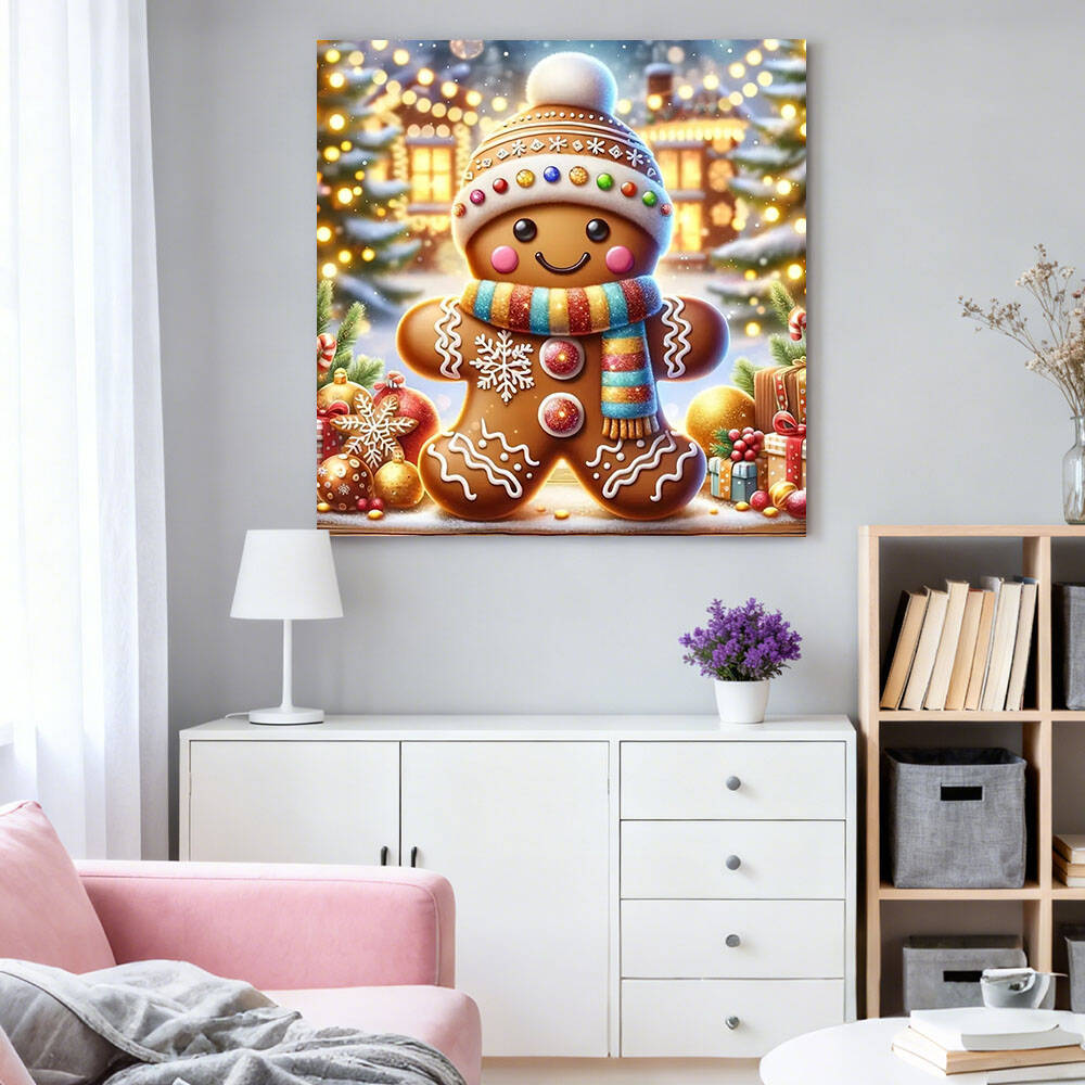 ชุดภาพปักเพชร HUACAN แบบเต็มรู - Embroidery Xmas บทวิจารณ์และราคา