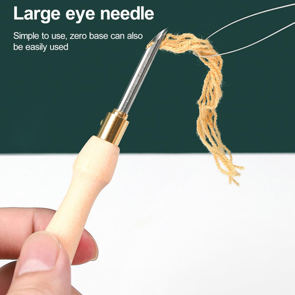 เย็บปักถักร้อยเข็มไม้ Handle เ - Embroidery Needle Pen บทวิจารณ์และราคา