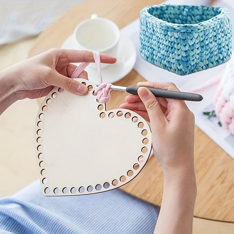 แผ่นฐานตะกร้าโครเชต์รูปหัวใจ 3 - Embroidery Frame บทวิจารณ์และราคา