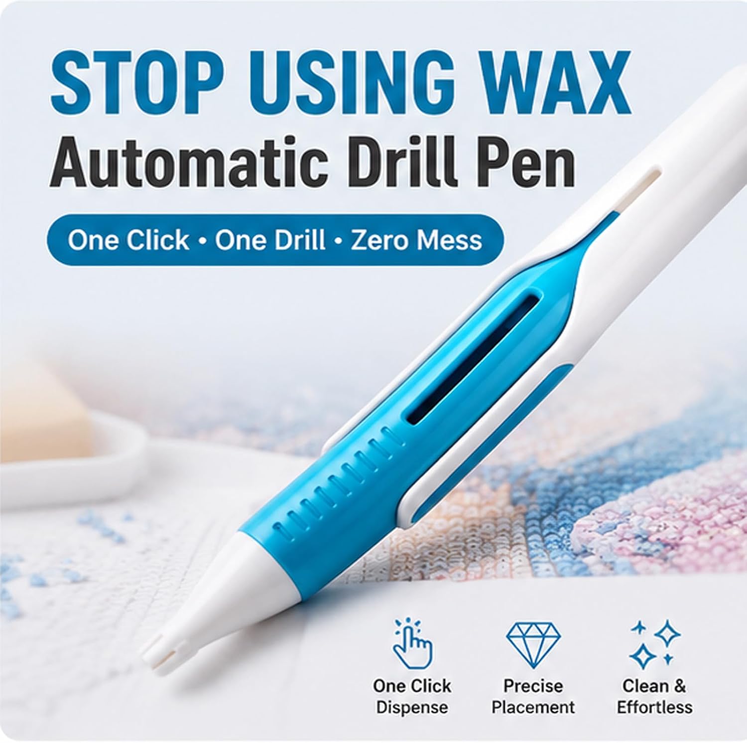 เครื่องจ่ายเม็ดเพชรสำหรับงานเพ - Embroidery Needle Pen บทวิจารณ์และราคา