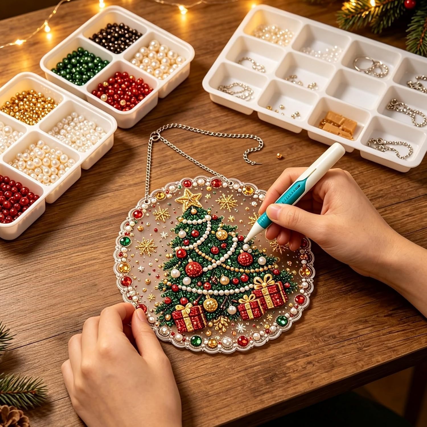 ปากกาเพชรสำหรับงานเพ้นท์เพชรแบ - Embroidery Needle Pen บทวิจารณ์และราคา