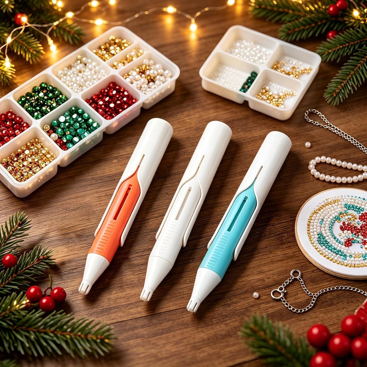 ปากกาเพชรสำหรับงานเพ้นท์เพชรแบ - Embroidery Needle Pen บทวิจารณ์และราคา