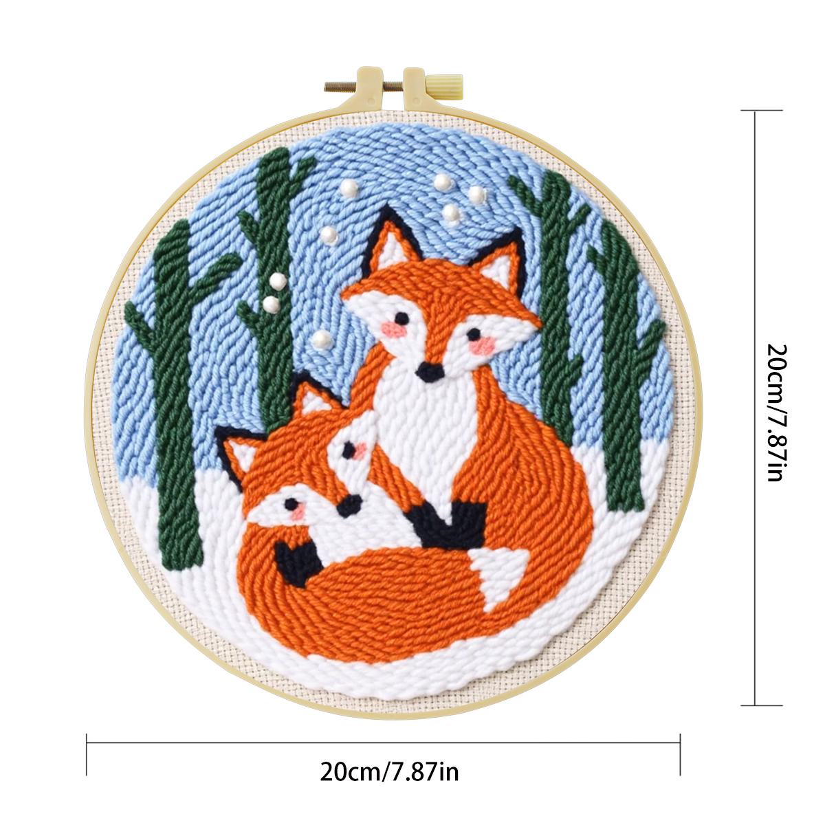ชุดปักลายสัตว์ ขนาด 20x20 ซม./ - Printed Embroidery Kit บทวิจารณ์และราคา