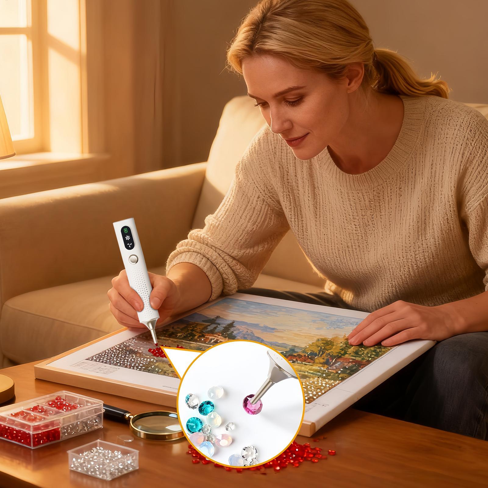 ปากกาเพชรไร้สายแบบชาร์จได้ 2 ร - Embroidery Needle Pen บทวิจารณ์และราคา