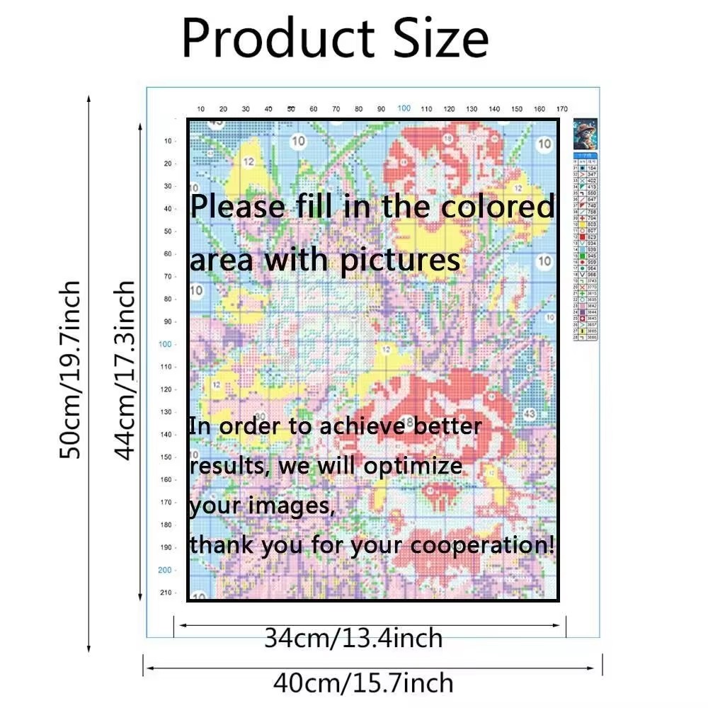 ชุดปักลายตามรูปภาพ 11CT พร้อมด - Embroidery Tas บทวิจารณ์และราคา