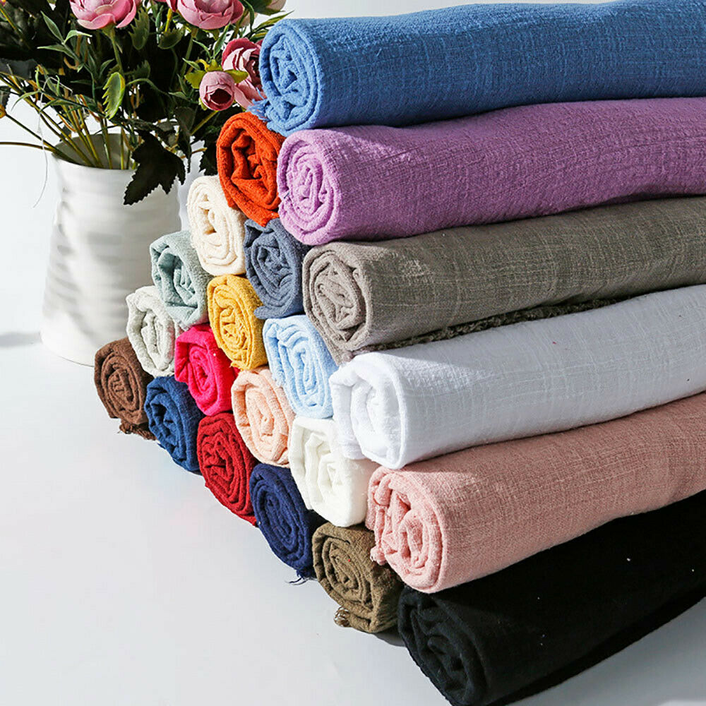 ผ้าลินินคอตตอนเครปเนื้อบางสีสั - Linen Fabric Natural บทวิจารณ์และราคา