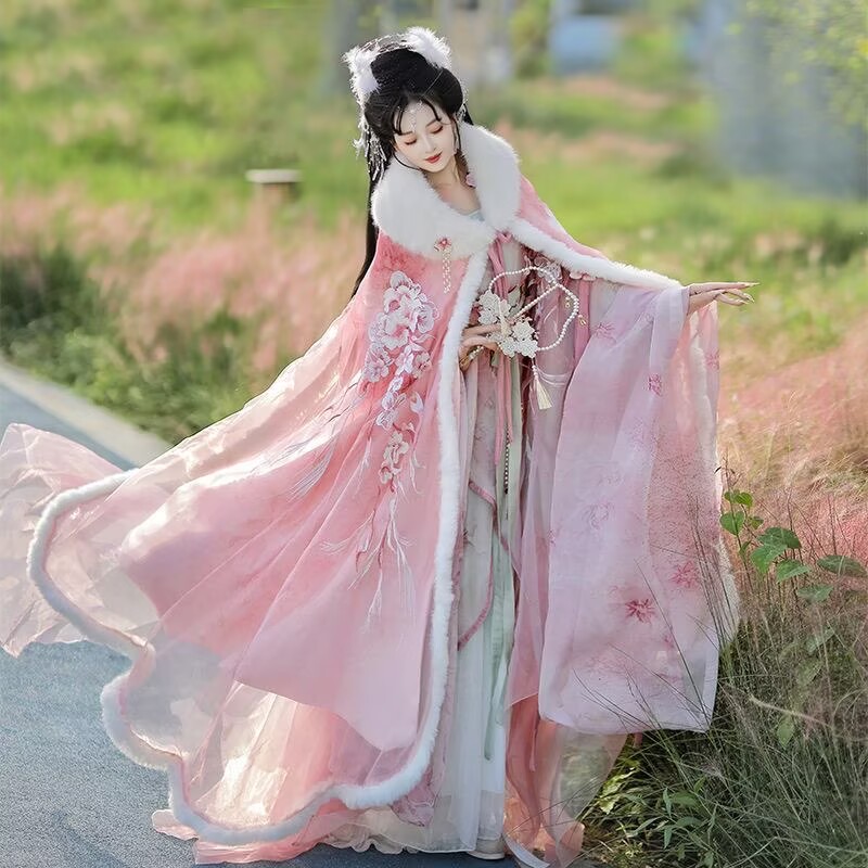 ชุดฮันฟูสีชมพูและสีแดงพร้อมเสื - Embroidery Xmas บทวิจารณ์และราคา