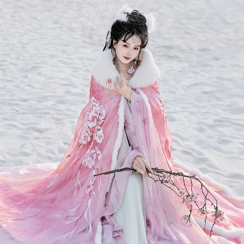 ชุดฮันฟูสีชมพูและสีแดงพร้อมเสื - Embroidery Xmas บทวิจารณ์และราคา